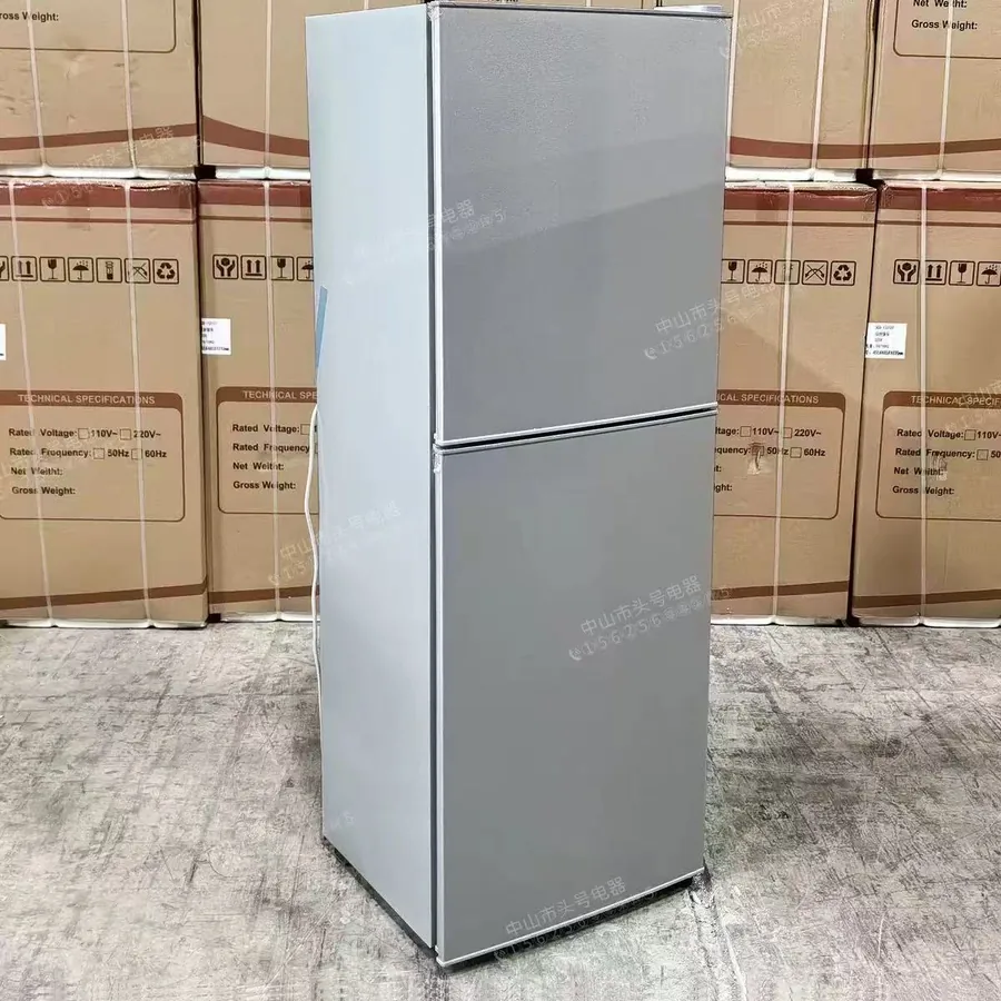 Built-in refrigerator shown in kitchen interior
