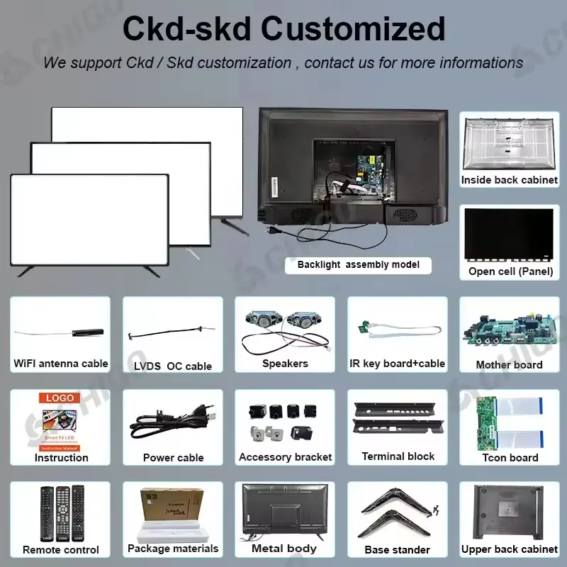TV CKD and SKD component customization reference
