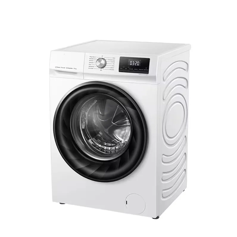 Front-load washing machine, angled premium view